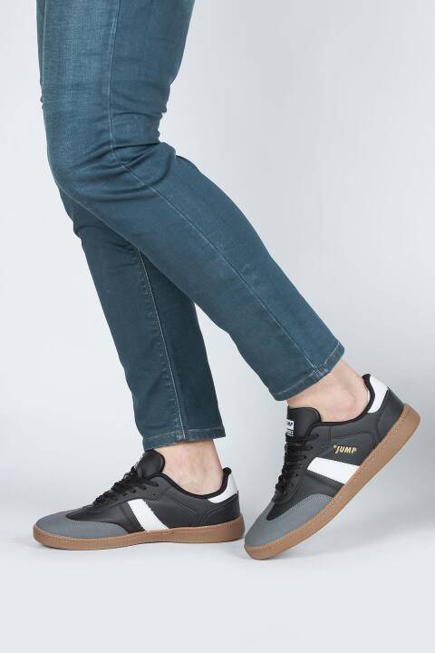 29787 Siyah - Beyaz Erkek Sneaker Günlük Spor Ayakkabı - 5