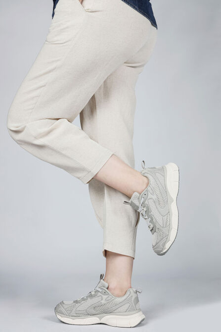 29819 Bej Kadın Sneaker Günlük Spor Ayakkabı - 3