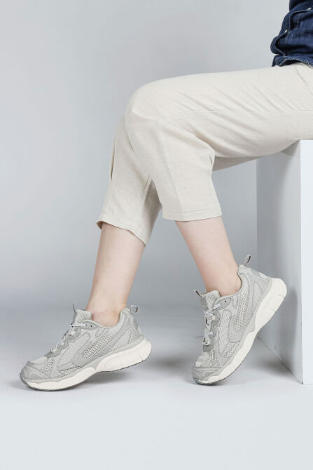 29819 Bej Kadın Sneaker Günlük Spor Ayakkabı - 4