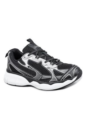 29819 Siyah - Gri Kadın Sneaker Günlük Spor Ayakkabı - 6