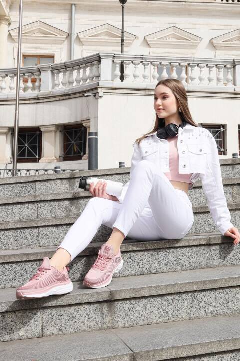29828 Pembe Kadın Sneaker Günlük Spor Ayakkabı - 3