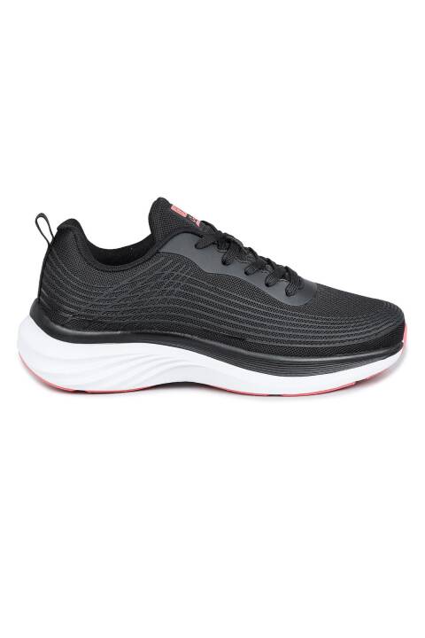 29828 Siyah - Somon Pembe Kadın Sneaker Günlük Spor Ayakkabı - 1