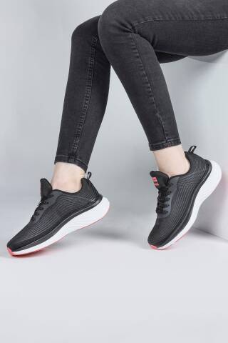 29828 Siyah - Somon Pembe Kadın Sneaker Günlük Spor Ayakkabı - 3