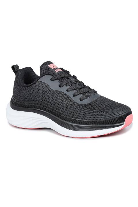29828 Siyah - Somon Pembe Kadın Sneaker Günlük Spor Ayakkabı - 8