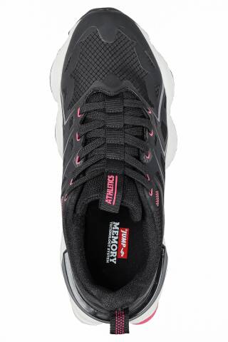 29907 Siyah - Fuşya Kadın Sneaker Günlük Spor Ayakkabı - 9