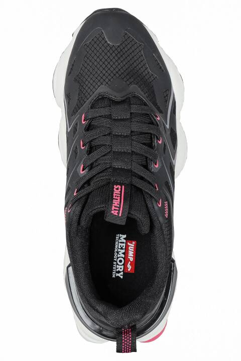 29907 Siyah - Fuşya Kadın Sneaker Günlük Spor Ayakkabı - 9