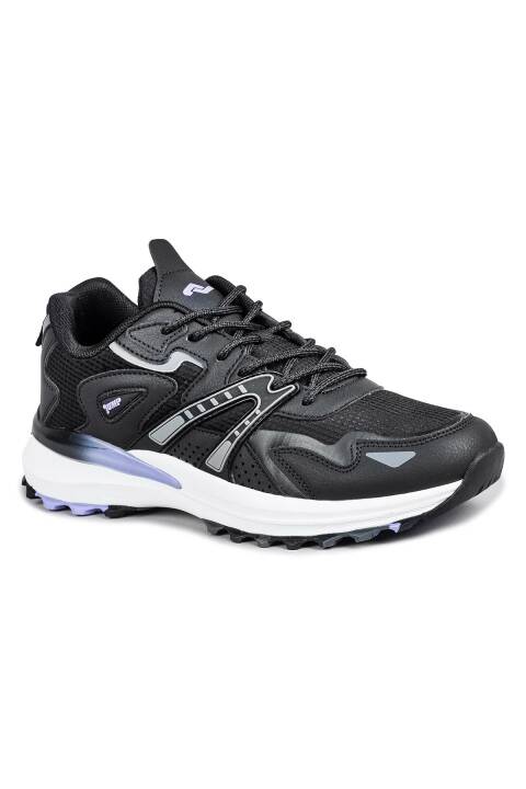 29940 Siyah - Mor Kadın Sneaker Günlük Spor Ayakkabı - 6