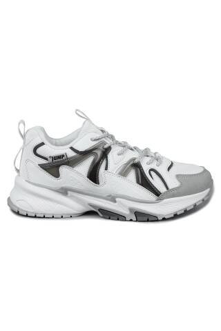 29942 Beyaz - Gri Kadın Sneaker Günlük Spor Ayakkabı 