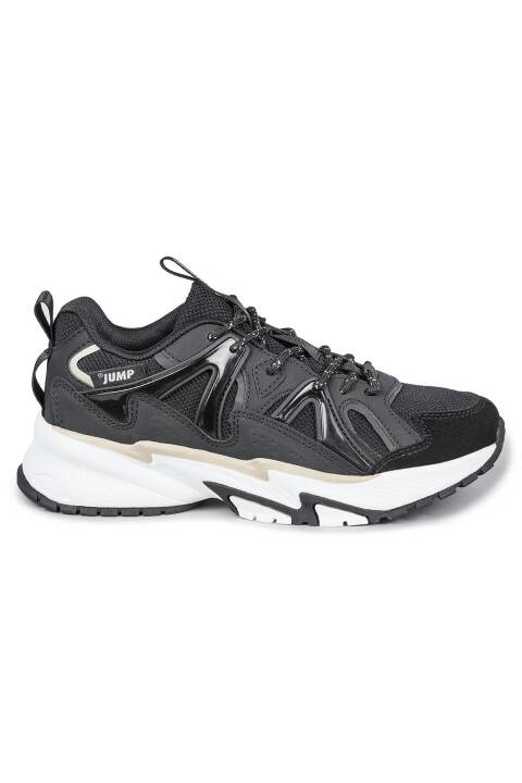 29942 Siyah - Bej Kadın Sneaker Günlük Spor Ayakkabı - 1