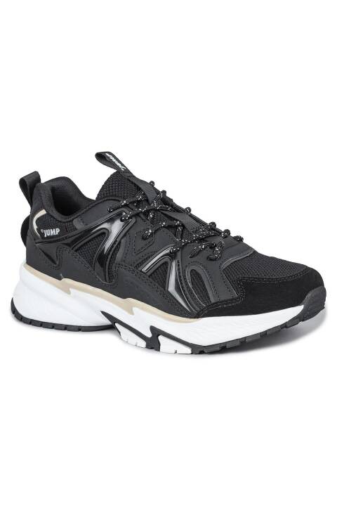 29942 Siyah - Bej Kadın Sneaker Günlük Spor Ayakkabı - 7