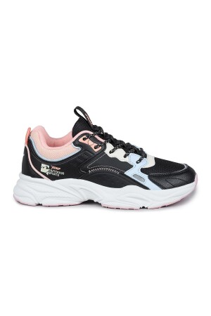29943 Siyah - Pembe Kadın Sneaker Günlük Spor Ayakkabı - Jump