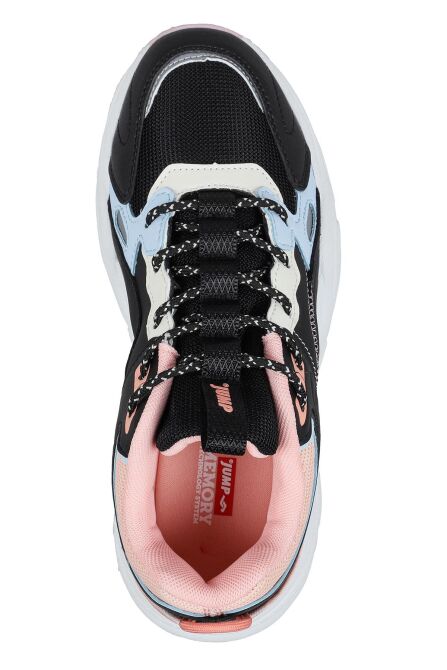 29943 Siyah - Pembe Kadın Sneaker Günlük Spor Ayakkabı - 3