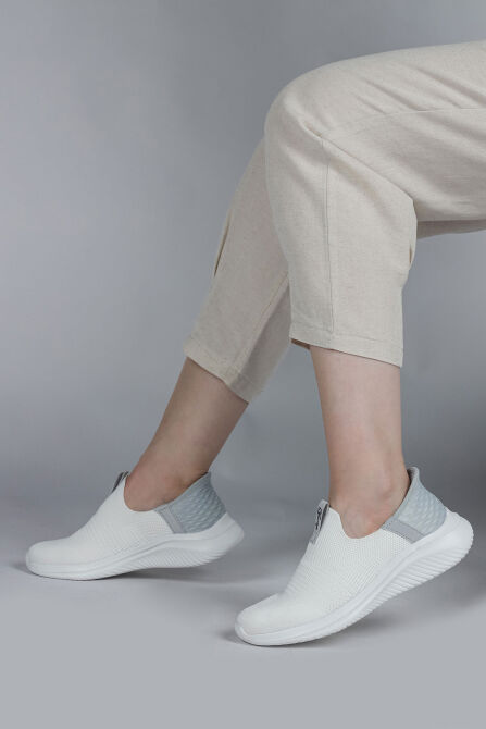 29949 Beyaz - Gri Kadın Sneaker Günlük Spor Ayakkabı - 4