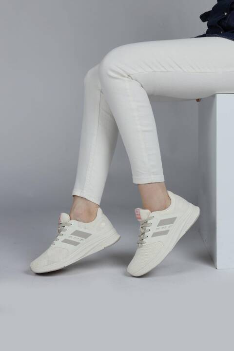 29964 Bej Kadın Sneaker Günlük Spor Ayakkabı - 3