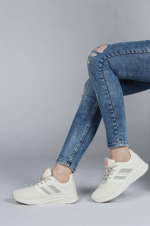 29964 Bej Kadın Sneaker Günlük Spor Ayakkabı - 5