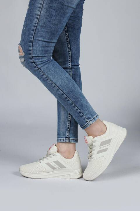 29964 Bej Kadın Sneaker Günlük Spor Ayakkabı - 6
