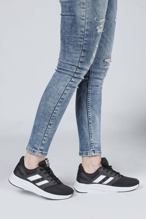 29964 Siyah - Beyaz Kadın Sneaker Günlük Spor Ayakkabı - 5