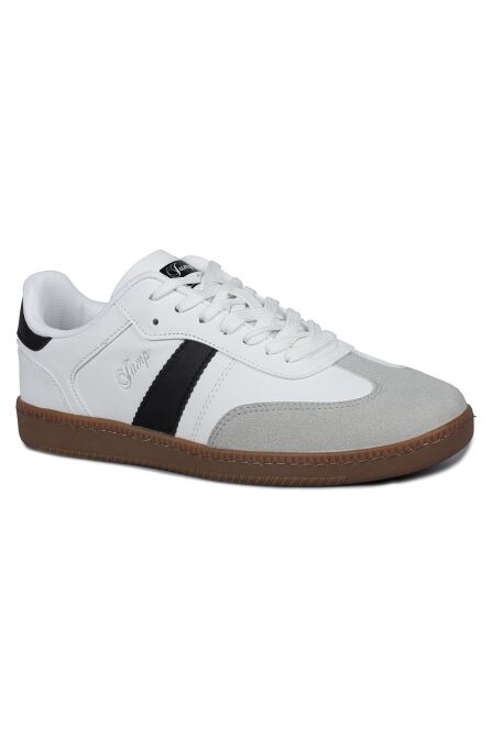 29967 Beyaz - Siyah Kadın Sneaker Günlük Spor Ayakkabı - 7