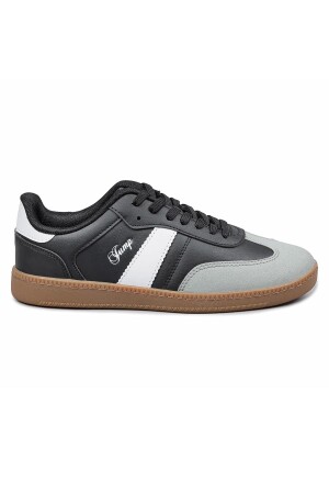 29967 Siyah - Beyaz - Gri Kadın Sneaker Günlük Spor Ayakkabı 