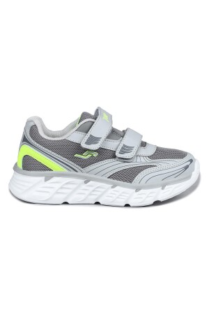30002 Gri - Neon Yeşil Üniseks Çocuk Sneaker Günlük Spor Ayakkabı - 1