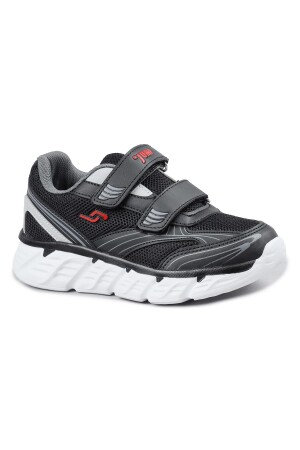 30002 Siyah - Kırmızı Üniseks Çocuk Sneaker Günlük Spor Ayakkabı - 2