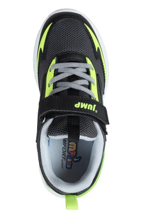 30007 Siyah - Neon Yeşil Üniseks Çocuk Sneaker Günlük Spor Ayakkabı - 3