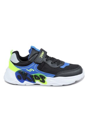 30013 Siyah - Mavi Üniseks Çocuk Sneaker Günlük Spor Ayakkabı - 1