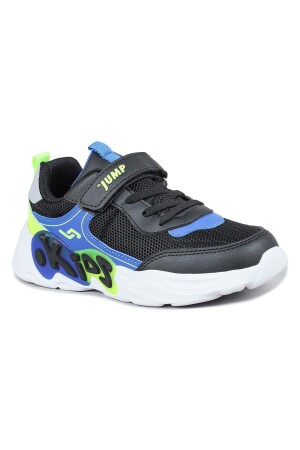 30013 Siyah - Mavi Üniseks Çocuk Sneaker Günlük Spor Ayakkabı - 2
