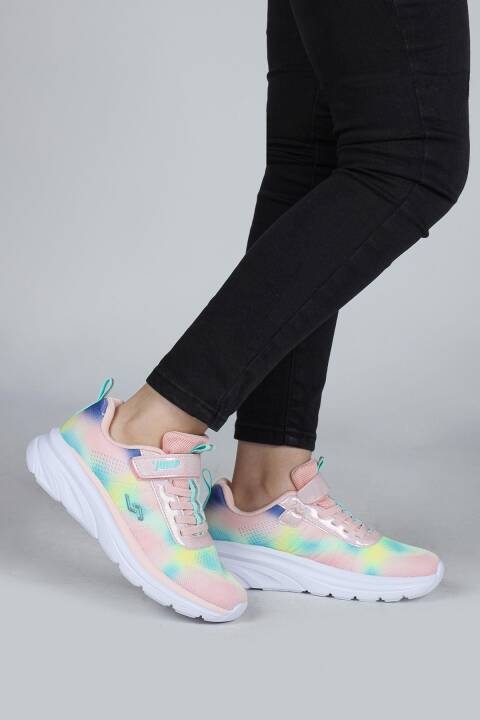 30034 Pembe - Çok Renkli Kız Çocuk Sneaker Günlük Spor Ayakkabı - 3