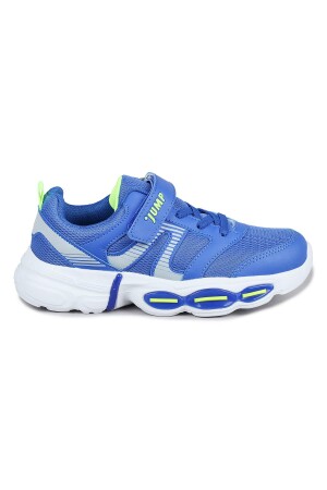 30037 Mavi - Neon Yeşil Erkek Çocuk Sneaker Günlük Spor Ayakkabı - Jump