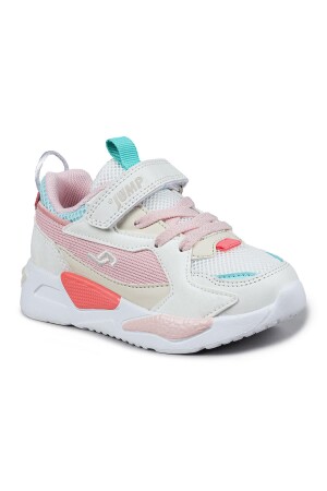 30058 Bej - Pembe - Mint Kız Çocuk Sneaker Günlük Spor Ayakkabı - 2