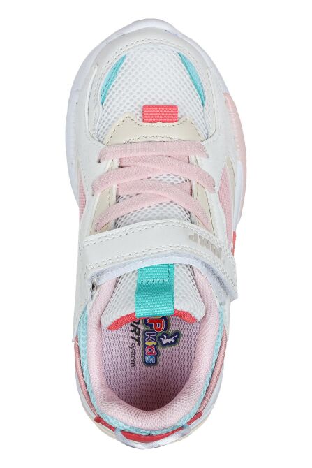 30058 Bej - Pembe - Mint Kız Çocuk Sneaker Günlük Spor Ayakkabı - 3