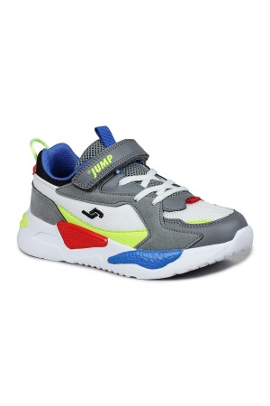 30058 Gri - Beyaz - Çok Renkli Üniseks Çocuk Sneaker Günlük Spor Ayakkabı - Jump (1)