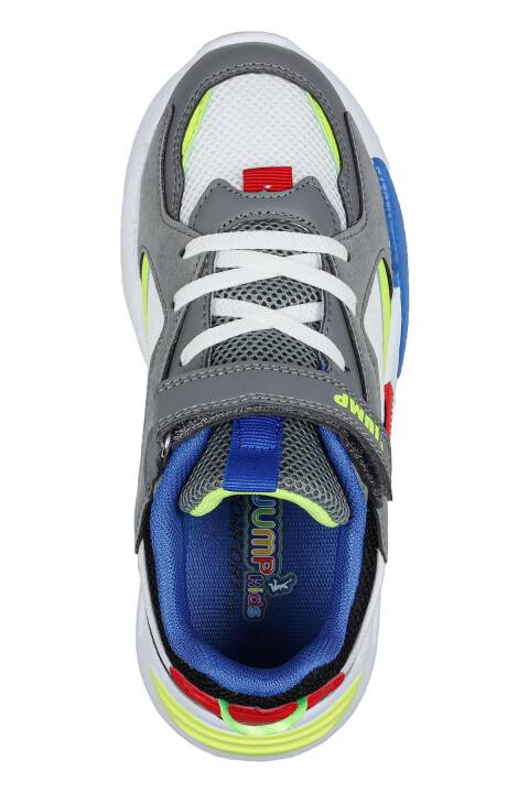 30058 Gri - Beyaz - Çok Renkli Üniseks Çocuk Sneaker Günlük Spor Ayakkabı - 8