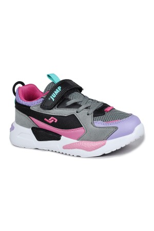 30058 Mor - Pembe - Gri Kız Çocuk Sneaker Günlük Spor Ayakkabı - Jump (1)
