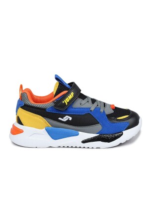 30058 Siyah - Gri - Çok Renkli Üniseks Çocuk Sneaker Günlük Spor Ayakkabı - Jump