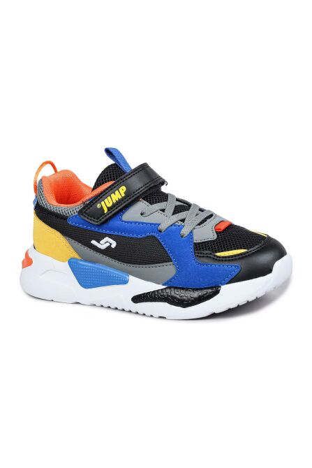 30058 Siyah - Gri - Çok Renkli Üniseks Çocuk Sneaker Günlük Spor Ayakkabı - 7