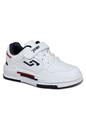 30061 Beyaz - Lacivert Üniseks Çocuk Sneaker Günlük Spor Ayakkabı - Jump (1)