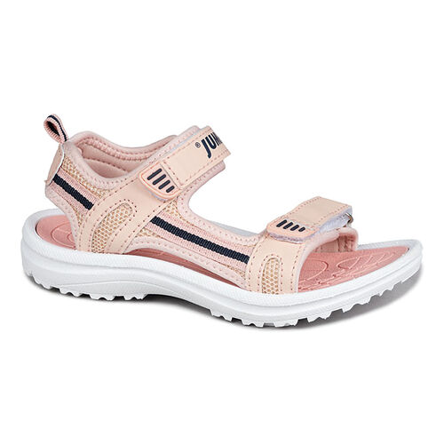 30068 Somon Pembe Kız Çocuk Cırtlı Günlük Sandalet - 1