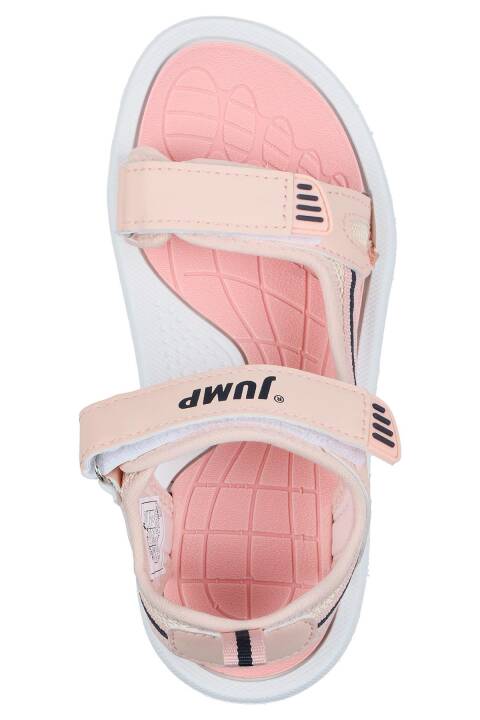 30068 Somon Pembe Kız Çocuk Cırtlı Günlük Sandalet - 3