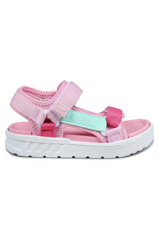 30072 Pembe Cırtlı Kız Çocuk Günlük Sandalet - Jump