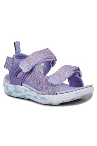 30074 Lila Cırtlı Kız Çocuk Günlük Sandalet - Jump (1)