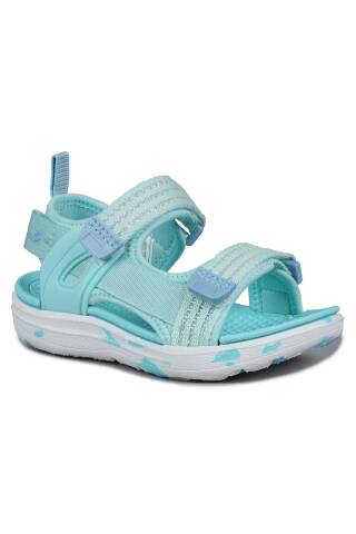 30074 Mint Yeşil Cırtlı Üniseks Çocuk Günlük Sandalet - Jump (1)