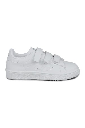 30110 Beyaz Cırtlı Üniseks Çocuk Sneaker Günlük Spor Ayakkabı - 1