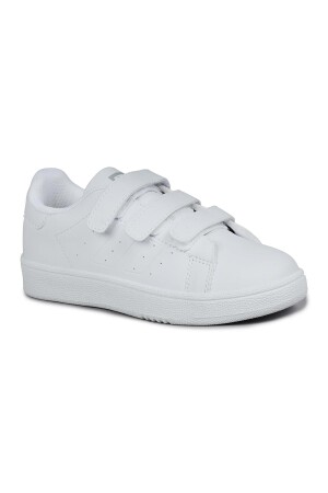 30110 Beyaz Cırtlı Üniseks Çocuk Sneaker Günlük Spor Ayakkabı - Jump (1)