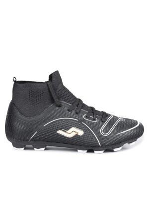 30201 Siyah Çoraplı Çim - Halı Saha Krampon Futbol Ayakkabısı 