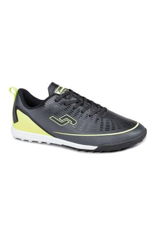 30341 Siyah - Neon Yeşil Halı Saha Krampon Futbol Ayakkabısı - Jump