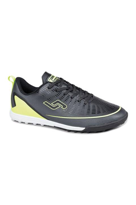 30341 Siyah - Neon Yeşil Halı Saha Krampon Futbol Ayakkabısı - 1