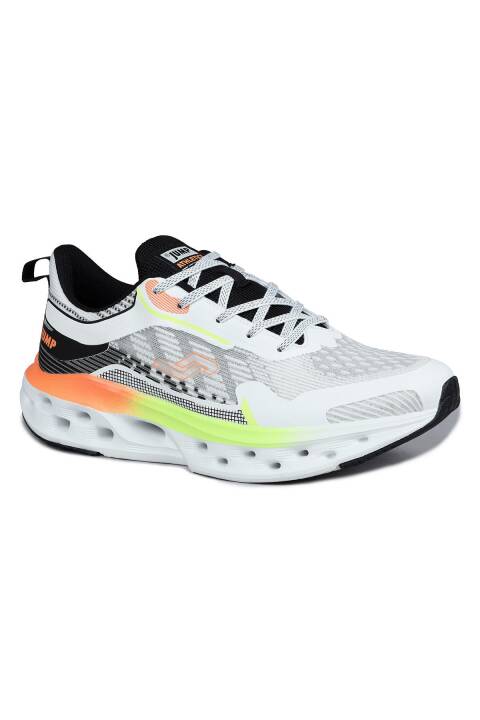 30342 Beyaz - Turuncu Erkek Sneaker Günlük Spor Ayakkabı - 7