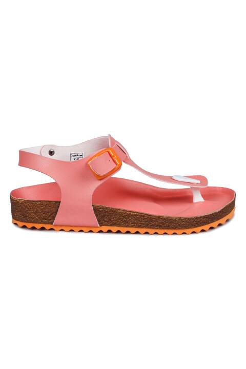 50006 Tek Tokalı Somon Pembe Kadın Parmak Arası Sandalet - 1
